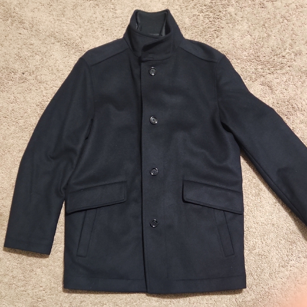 Men's Black Coat - Picture 5 of 12